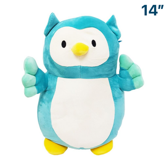 Blue Owl ~ 14" inch Hugmees Squad Squishmallow ~ In Stock!