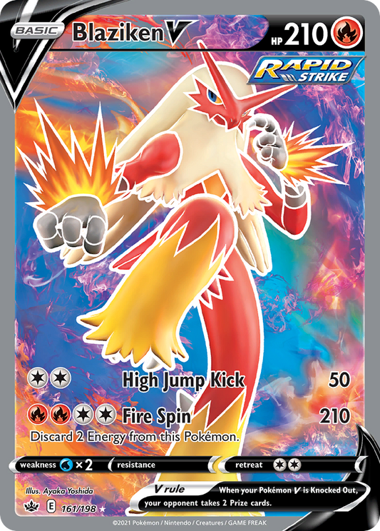 Blaziken V 161/198 Rare Ultra | Chilling Reign | Pokemon Card