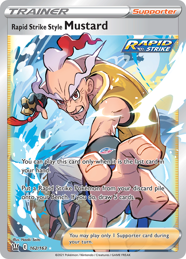 Rapid Strike Style Mustard 162/163 Rare Ultra | Battle Styles | Pokemon Card