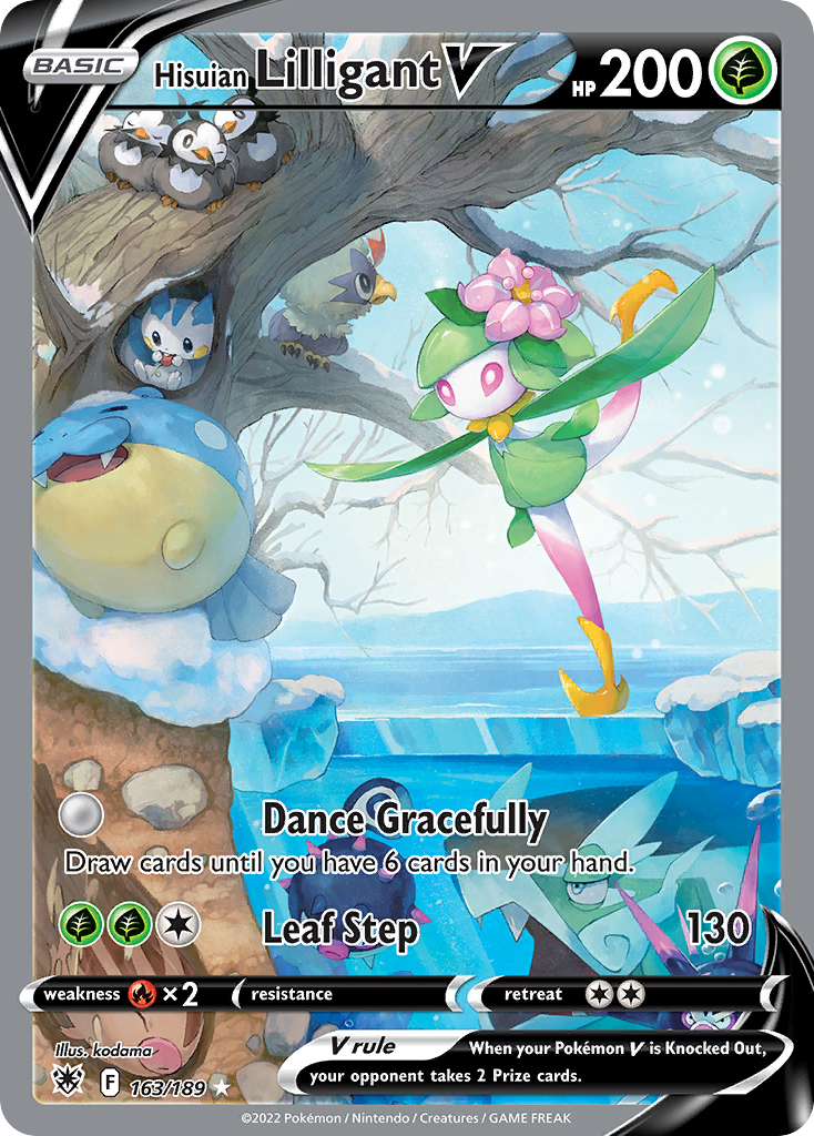 Hisuian Lilligant V 163/189 Rare Ultra | Astral Radiance | Pokemon Card