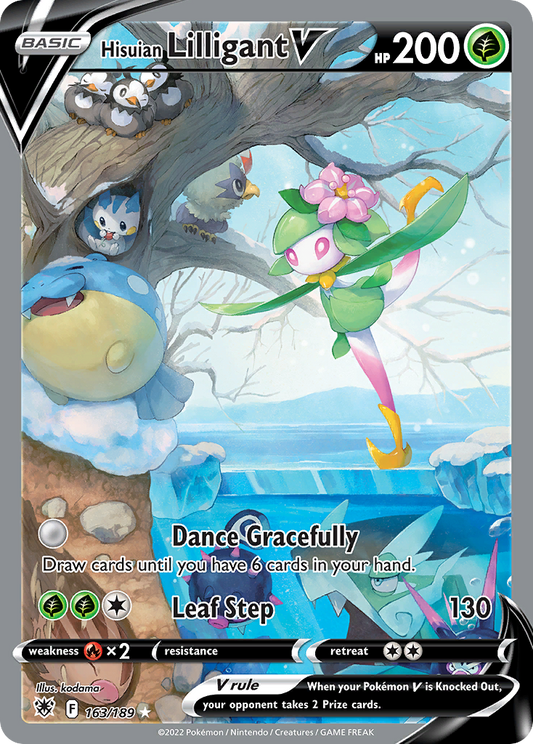 Hisuian Lilligant V 163/189 Rare Ultra | Astral Radiance | Pokemon Card