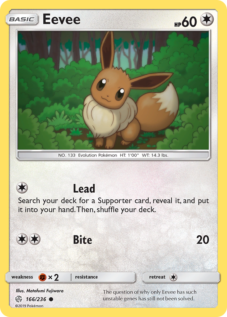 Eevee 166/236 Common | Cosmic Eclipse | Pokemon Card