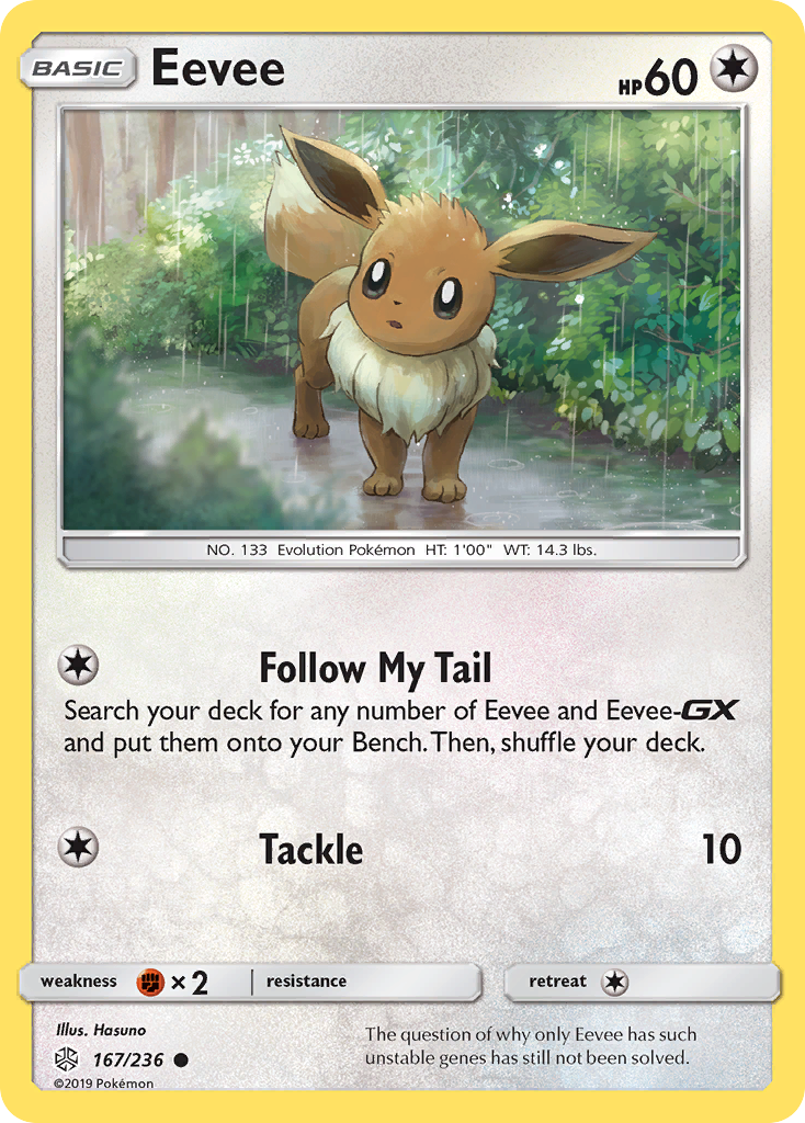 Eevee 167/236 Common | Cosmic Eclipse | Pokemon Card