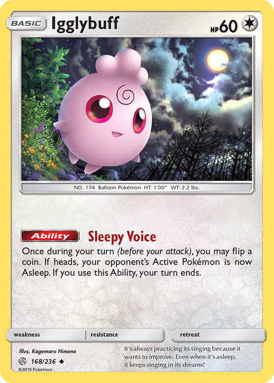 Igglybuff 168/236 Uncommon | Cosmic Eclipse | Pokemon Card