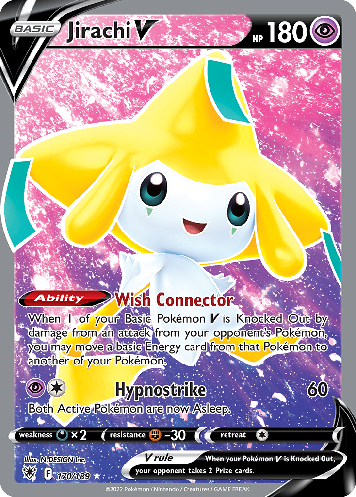 Jirachi V 170/189 Rare Ultra | Astral Radiance | Pokemon Card