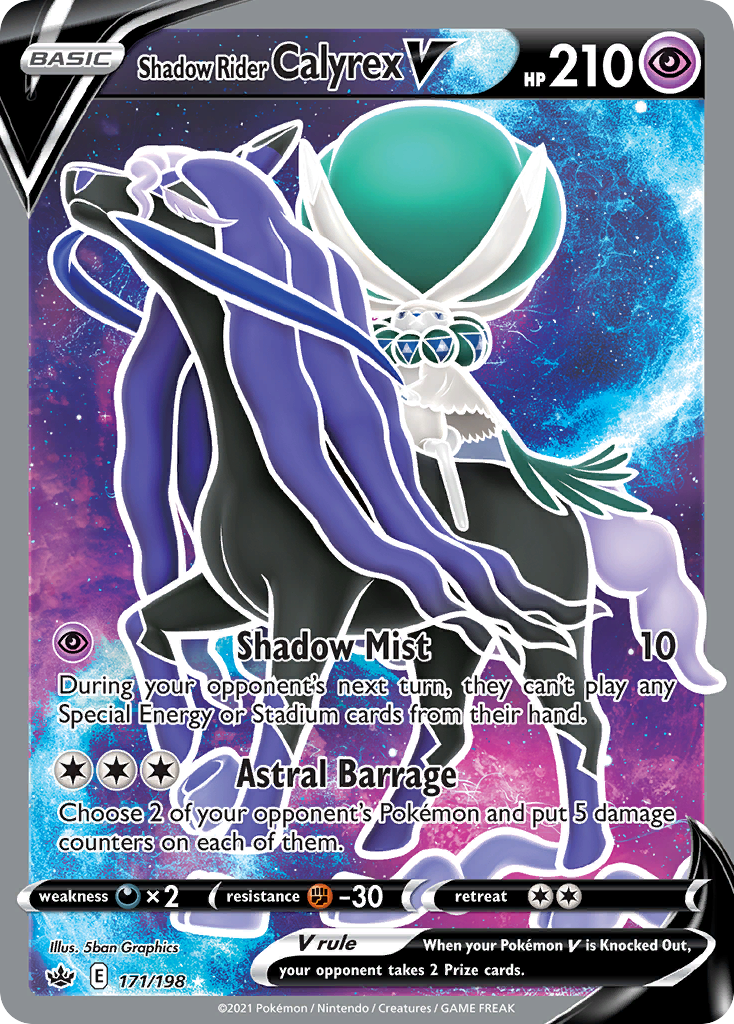 Shadow Rider Calyrex V 171/198 Rare Ultra | Chilling Reign | Pokemon Card