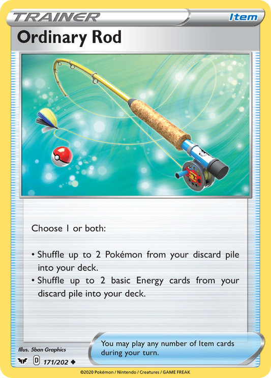 Ordinary Rod 171/202 Uncommon | Sword & Shield | Pokemon Card