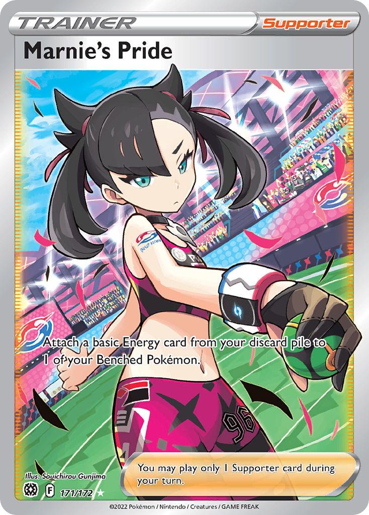 Marnie's Pride 171/172 Rare Ultra | Brilliant Stars | Pokemon Card