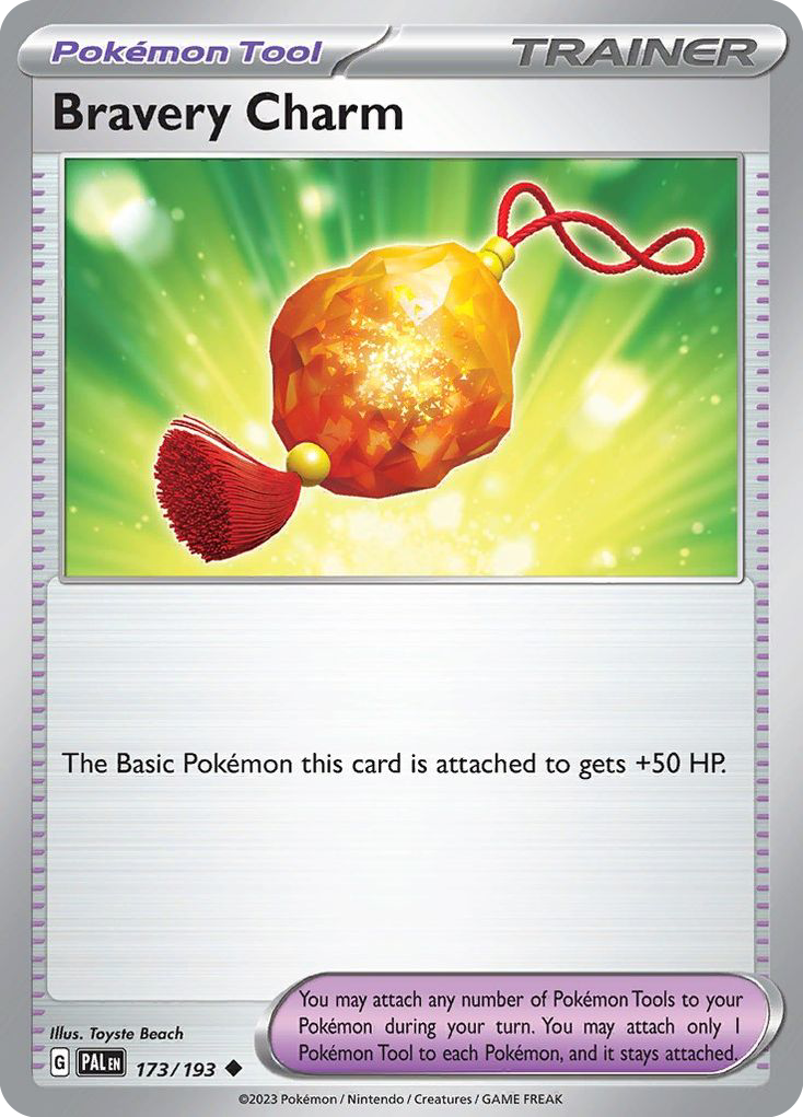 Bravery Charm 173/193 Uncommon | Paldea Evolved | Pokemon Card