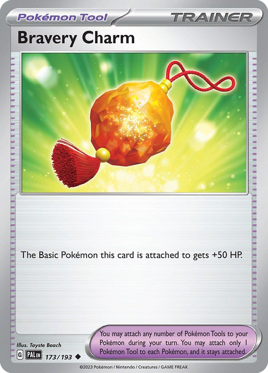 Bravery Charm 173/193 Uncommon | Paldea Evolved | Pokemon Card