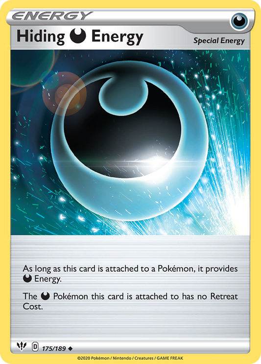Hiding Darkness Energy 175/189 Uncommon | Darkness Ablaze | Pokemon Card