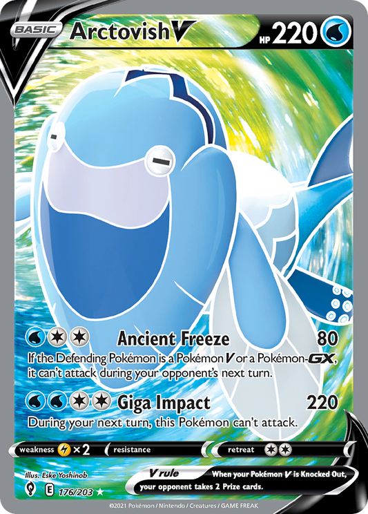 Arctovish V 176/203 Rare Ultra | Evolving Skies | Pokemon Card