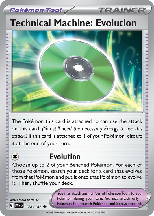 Technical Machine: Evolution 178/182 Uncommon | Paradox Rift | Pokemon Card