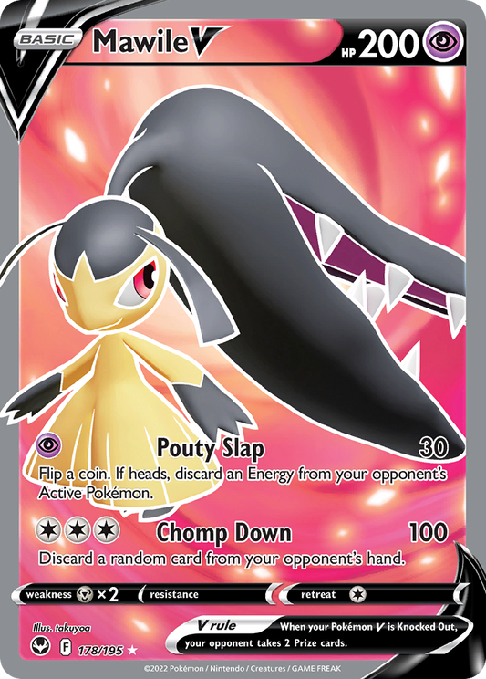 Mawile V 178/195 Rare Ultra | Silver Tempest | Pokemon Card