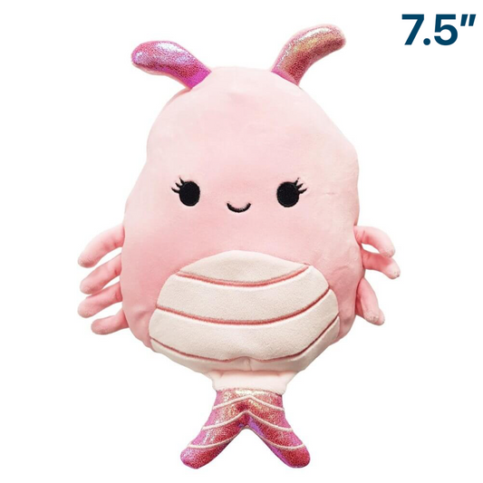 Simone the Pink Shrimp / Prawn ~ 7.5" inch Squishmallows ~ IN STOCK!