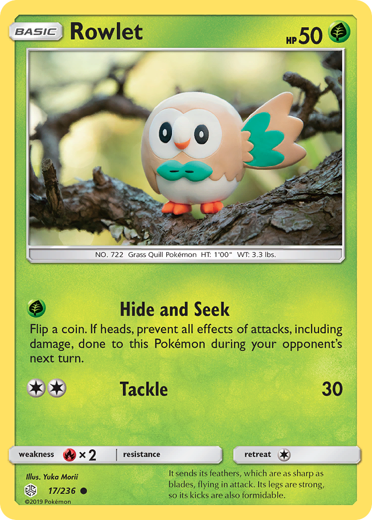 Buy Rowlet Common | Cosmic Eclipse | Pokemon Card Australia ...
