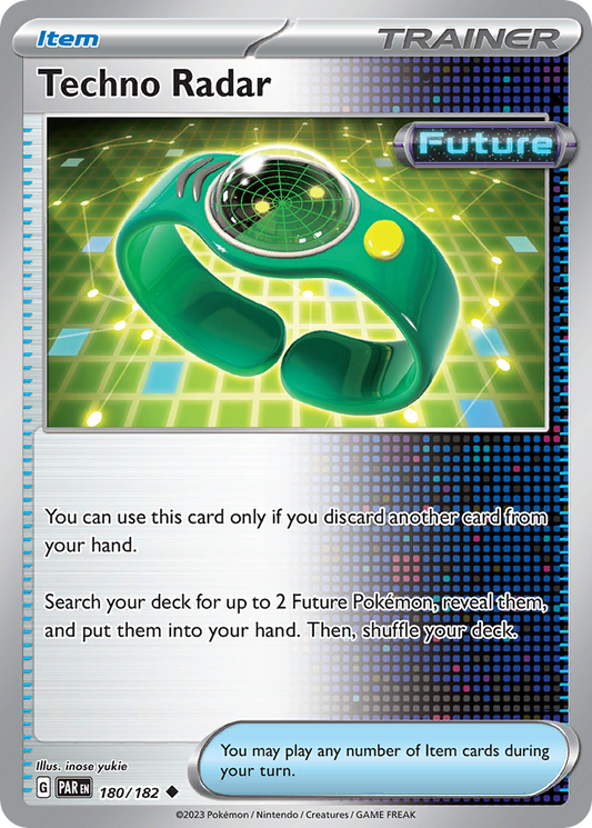 Techno Radar 180/182 Uncommon | Paradox Rift | Pokemon Card