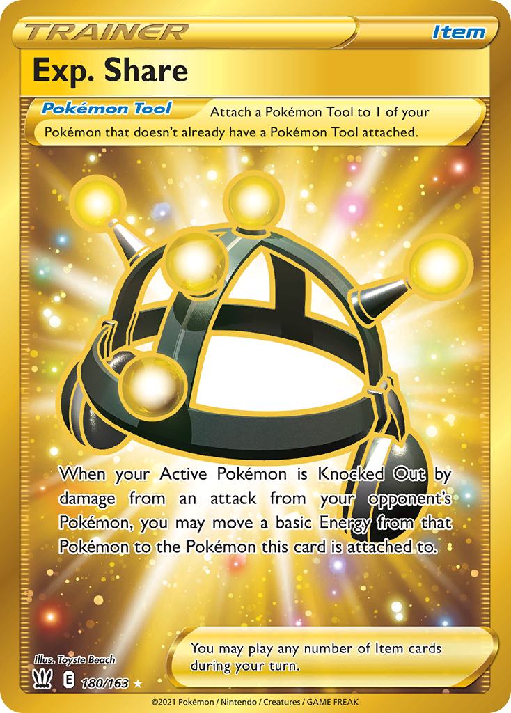 Exp. Share 180/163 Rare Secret | Battle Styles | Pokemon Card