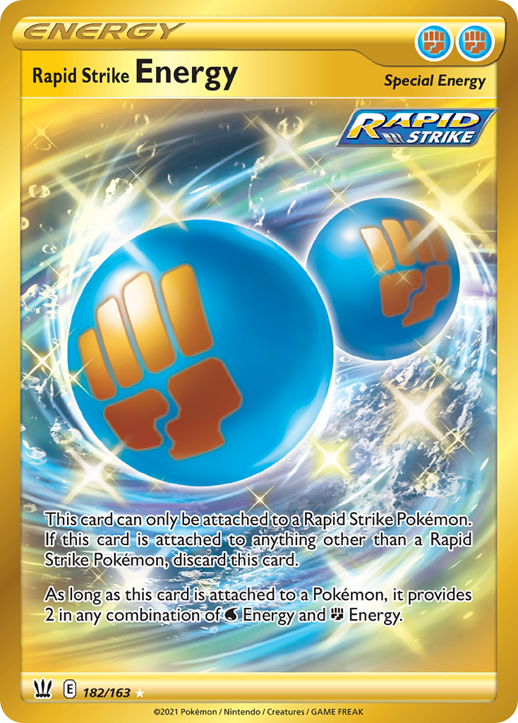 Rapid Strike Energy 182/163 Rare Secret | Battle Styles | Pokemon Card