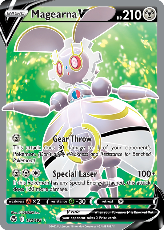 Magearna V 182/195 Rare Ultra | Silver Tempest | Pokemon Card
