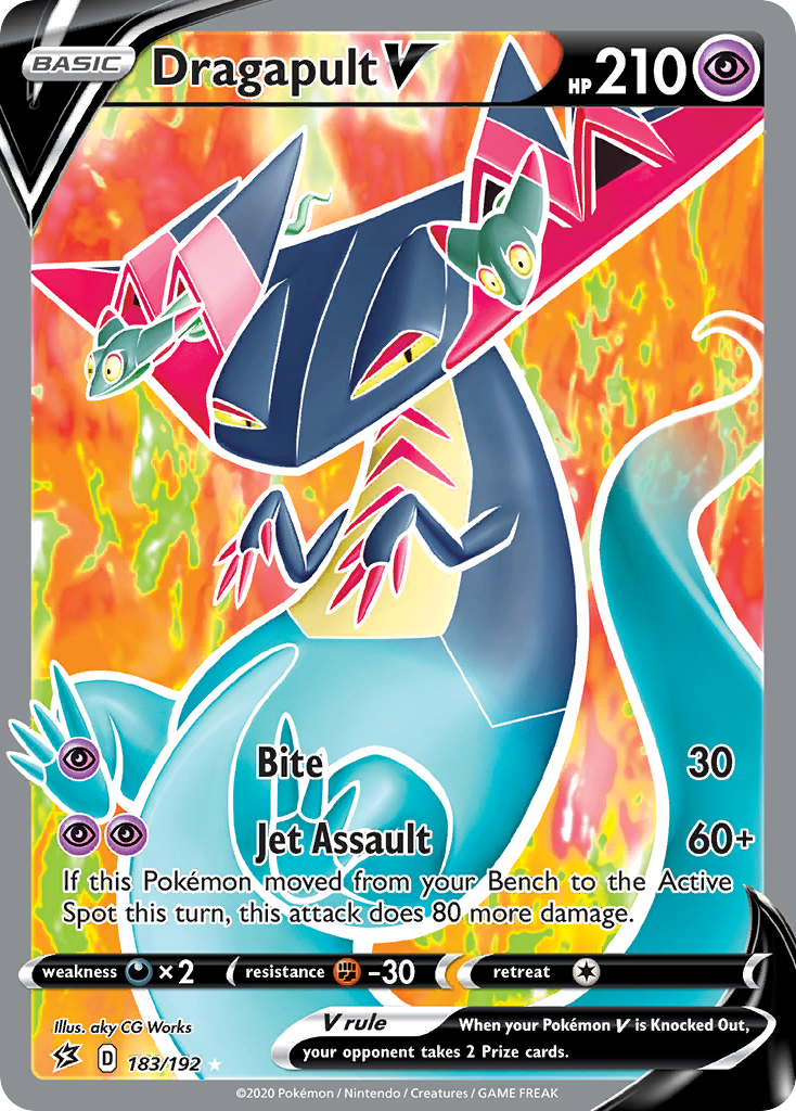 Dragapult V 183/192 Rare Ultra | Rebel Clash | Pokemon Card