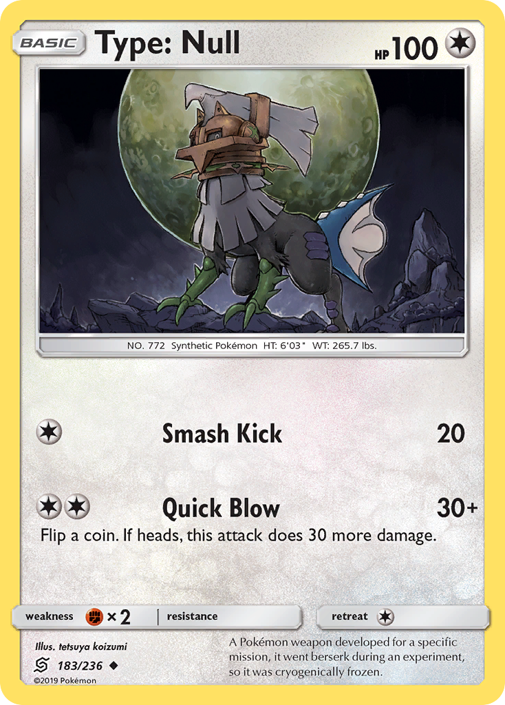 Type: Null 183/236 Uncommon | Unified Minds | Pokemon Card