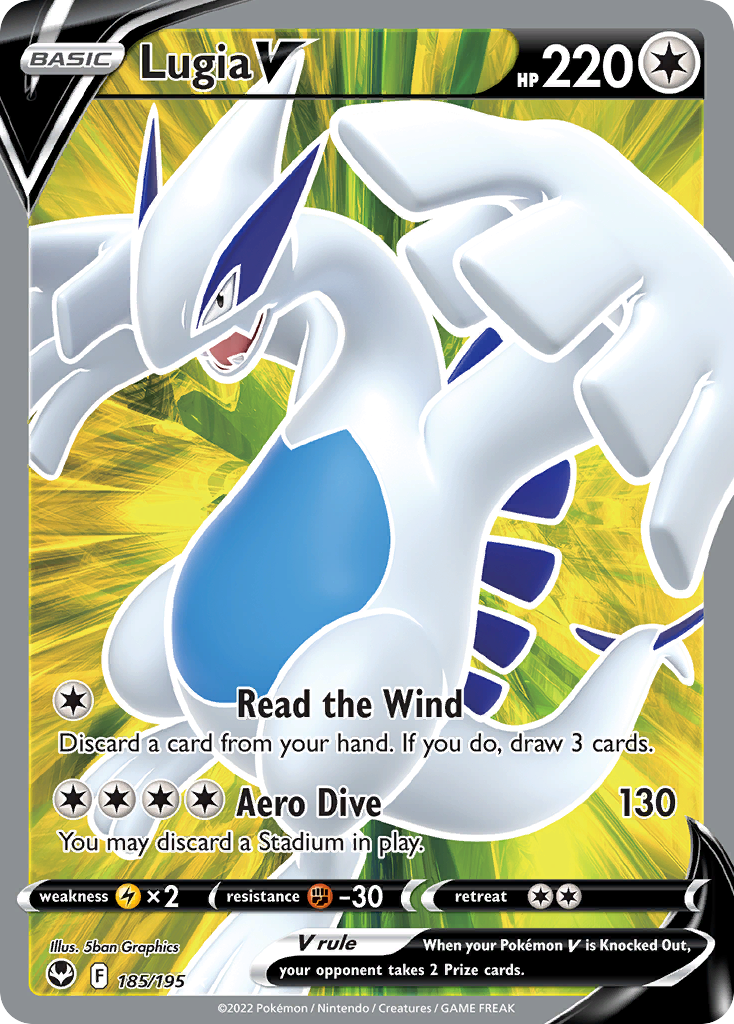 Lugia V 185/195 Rare Ultra | Silver Tempest | Pokemon Card
