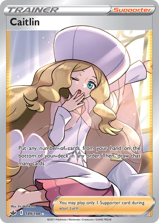 Caitlin 189/198 Rare Ultra | Chilling Reign | Pokemon Card
