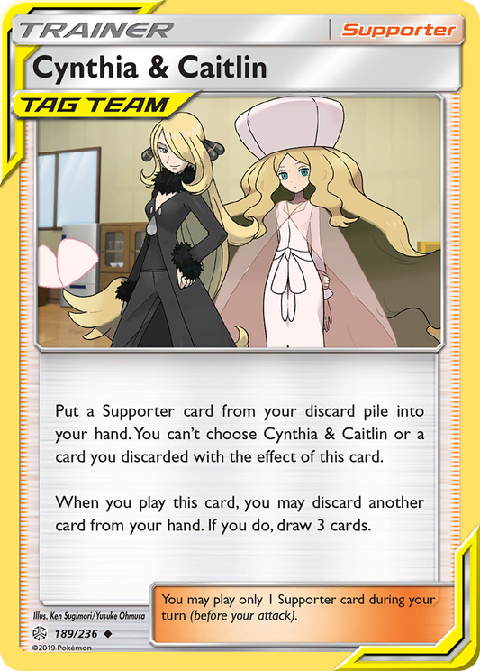 Cynthia & Caitlin 189/236 Uncommon | Cosmic Eclipse | Pokemon Card