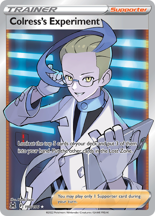 Colress's Experiment 190/196 Rare Ultra | Lost Origin | Pokemon Card