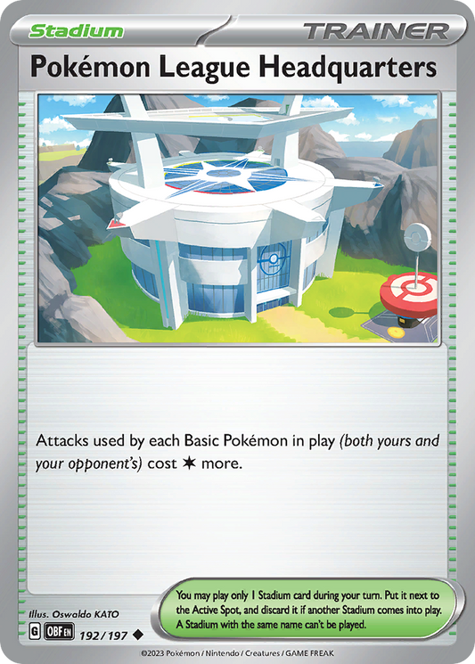 Pokémon League Headquarters 192/197 Uncommon | Obsidian Flames | Pokemon Card