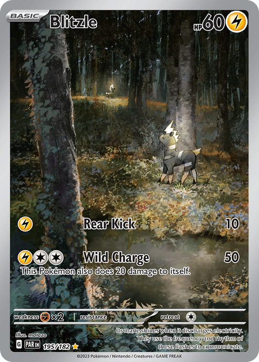 Blitzle 195/182 Illustration Rare | Paradox Rift | Pokemon Card