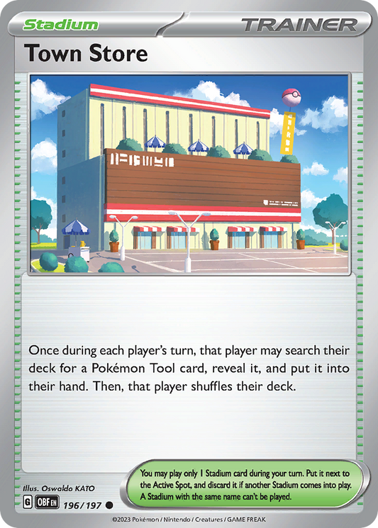 Town Store 196/197 Common | Obsidian Flames | Pokemon Card