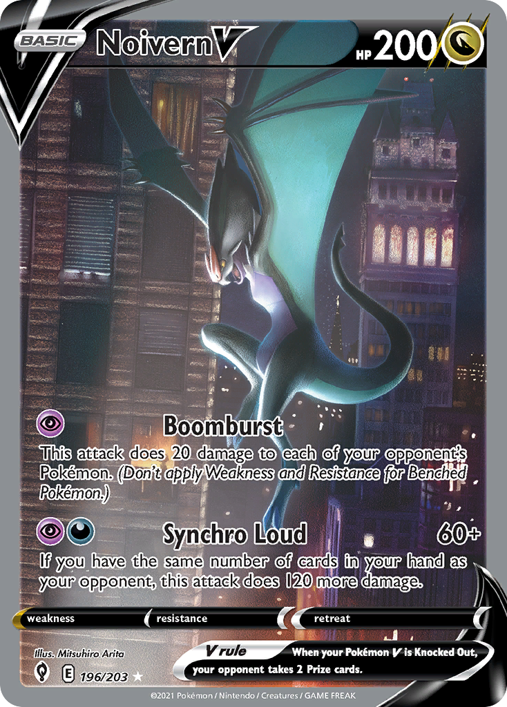 Noivern V 196/203 Rare Ultra | Evolving Skies | Pokemon Card