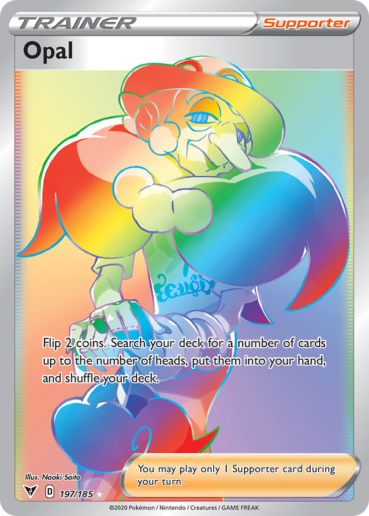 Opal 197/185 Rare Rainbow | Vivid Voltage | Pokemon Card