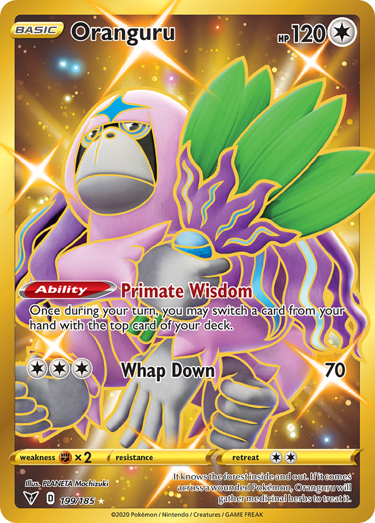 Oranguru 199/185 Rare Secret | Vivid Voltage | Pokemon Card