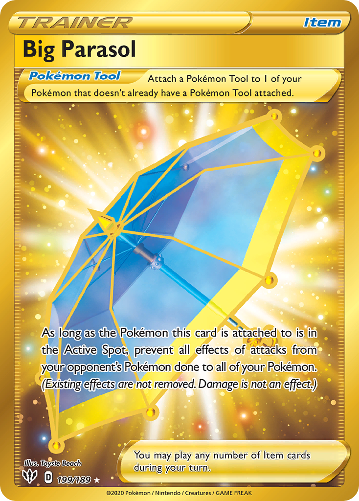 Big Parasol 199/189 Rare Secret | Darkness Ablaze | Pokemon Card