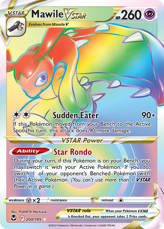 Mawile VSTAR 200/195 Rare Rainbow | Silver Tempest | Pokemon Card