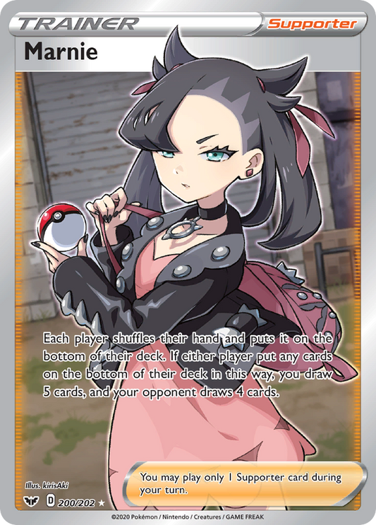 Marnie 200/202 Rare Ultra | Sword & Shield | Pokemon Card