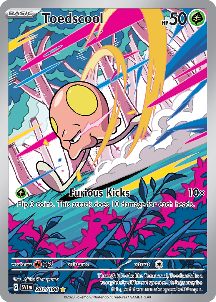 Toedscool 201/198 Illustration Rare | Scarlet & Violet | Pokemon Card