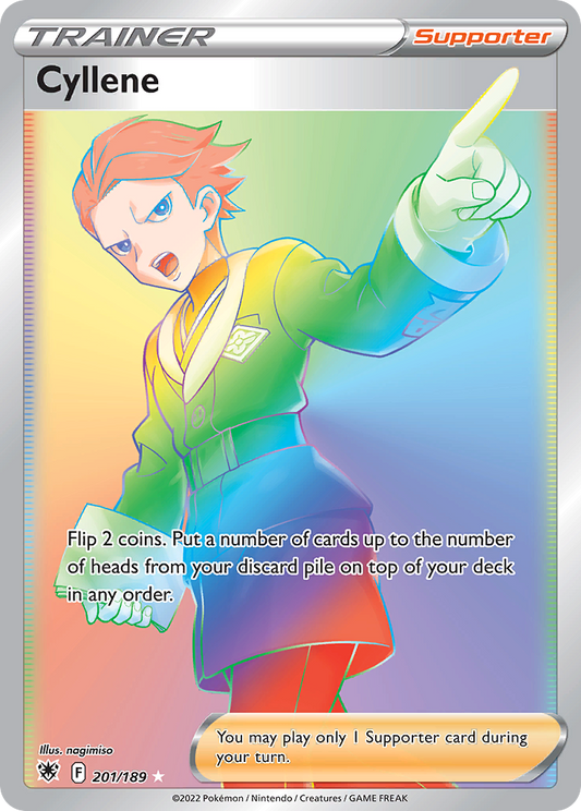 Cyllene 201/189 Rare Rainbow | Astral Radiance | Pokemon Card