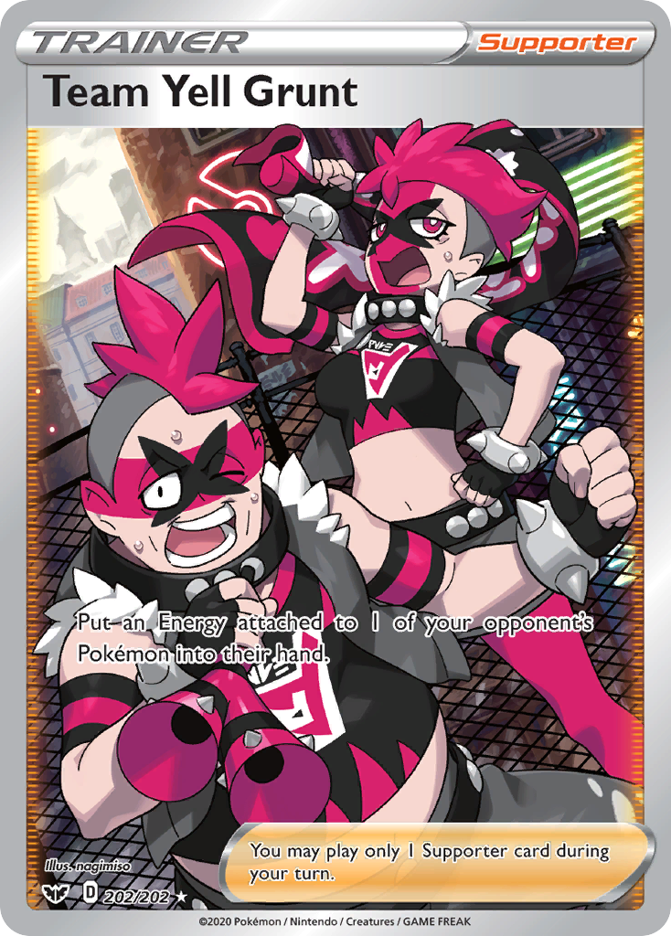 Team Yell Grunt 202/202 Rare Ultra | Sword & Shield | Pokemon Card