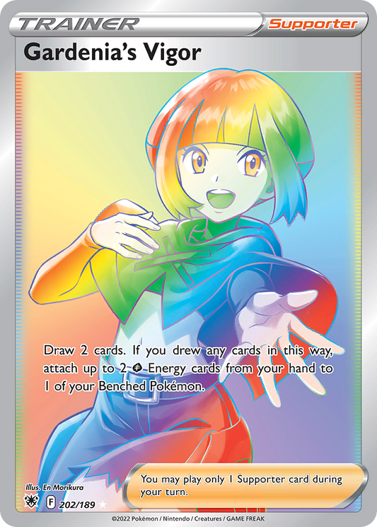 Gardenia's Vigor 202/189 Rare Rainbow | Astral Radiance | Pokemon Card