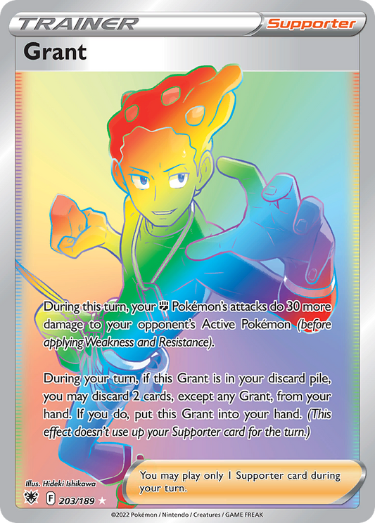 Grant 203/189 Rare Rainbow | Astral Radiance | Pokemon Card