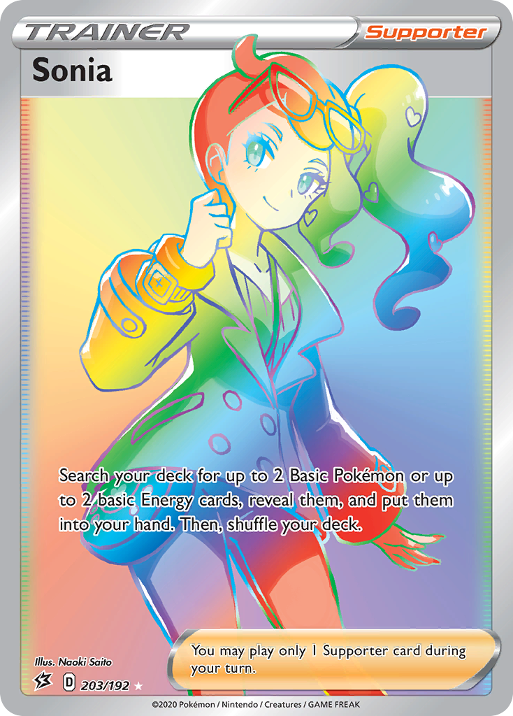 Sonia 203/192 Rare Rainbow | Rebel Clash | Pokemon Card