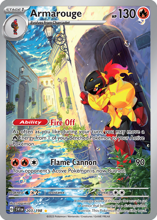 Armarouge 203/198 Illustration Rare | Scarlet & Violet | Pokemon Card