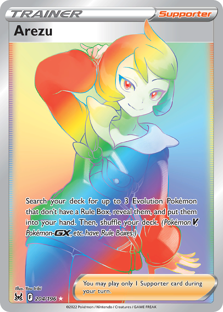 Arezu 204/196 Rare Rainbow | Lost Origin | Pokemon Card