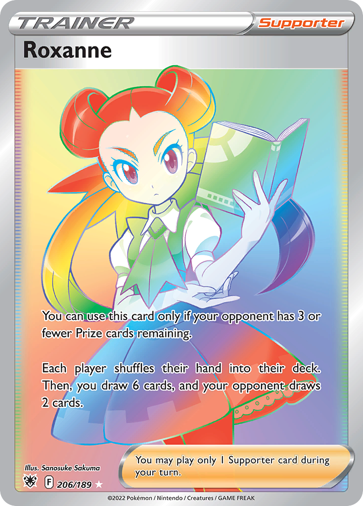 Roxanne 206/189 Rare Rainbow | Astral Radiance | Pokemon Card