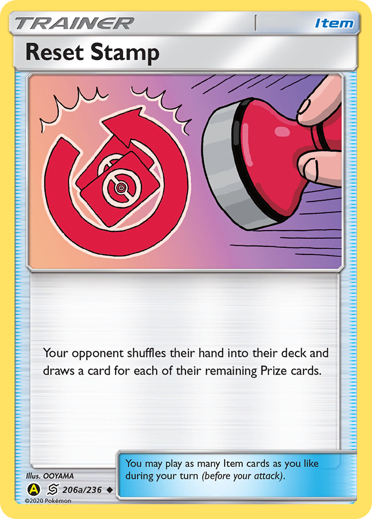 Reset Stamp 206a/236 Uncommon | Unified Minds | Pokemon Card