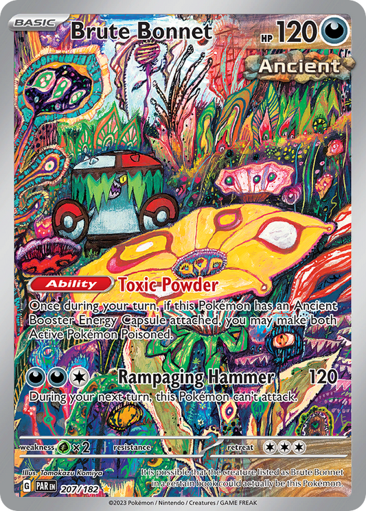Brute Bonnet 207/182 Illustration Rare | Paradox Rift | Pokemon Card
